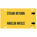 Pipe Marker Steam Return 8 in H 16 in W