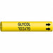 Pipe Marker Glycol 7/8 in H 7/8 in W