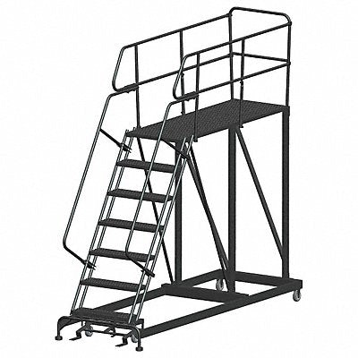 Roll Work Platform Steel Single 70 In.H