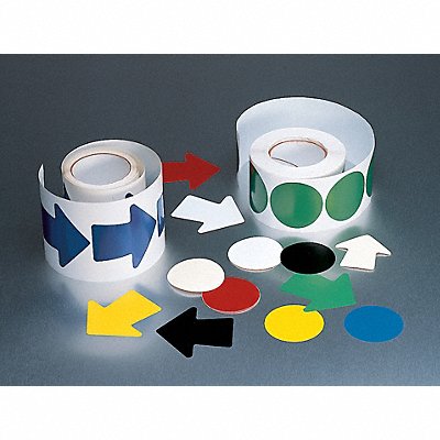 Floor Tape White 3 inx3 in Circle PK500