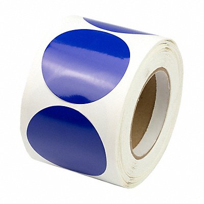 Floor Tape Blue 3 inx3 in Circle PK500