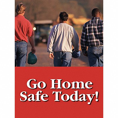 Safety Poster 22 in x 17 in Plastic