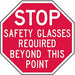 Rflct Eye Stop Sign 6inx6in Aluminum