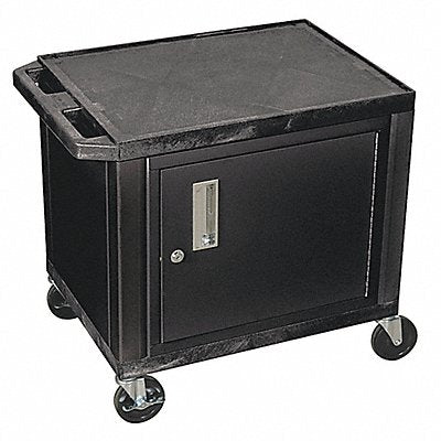 Audio-Visual Cart 150 lb Black 18 in L