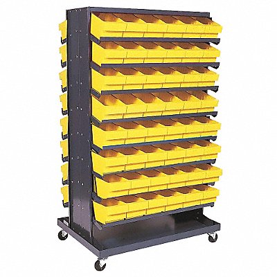 J0326 Mobile Pick Rack Yellow Steel