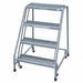 Rolling Ladder Welded Platform 40In H