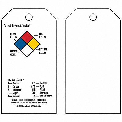 Tag Vinyl Target Organs Affected PK25