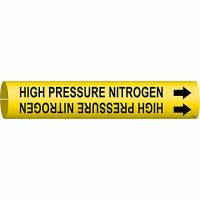 Pipe Marker High Pressure Nitrogen