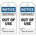 Notice Tag 7 in H 4 in W Polyester PK10