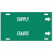 Pipe Marker Supply 8 in H 16 in W