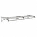 Coat Rack 1 Shelf 60 In W Satin Aluminum