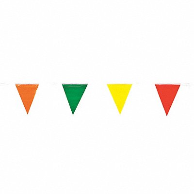 Pennants Polyethylene Multicolor 60 ft.