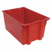 E1886 Stk and Nest Ctr Red Solid Polypropylene