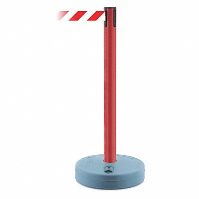 Barrier Post with Belt 37-3/4 in H