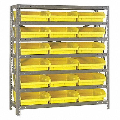 E1514 Bin Shlvng 12inx39inx36in Yellow