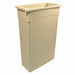 Trash Can Rectangular 23 gal Beige