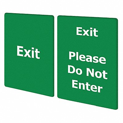 EXIT PLEASE DO NOT ENTER GREEN