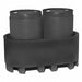 Two Drum Spill Container Black