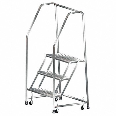 Rolling Ladder T304 Steel 28-1/2 in.H