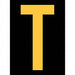 Reflective Letter Label T 2-1/2in H PK25