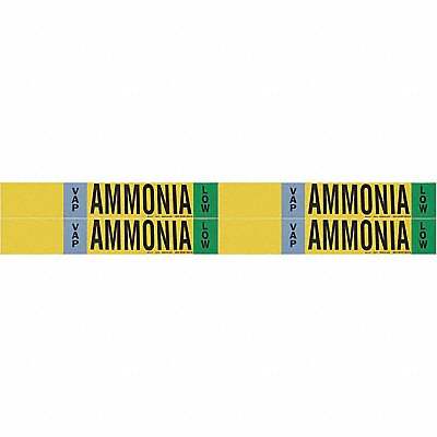 Pipe Marker Ammonia 1 1/8in H 7in W