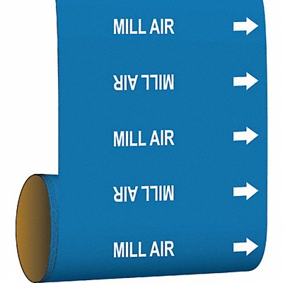 Pipe Marker Mill Air 8 in H 8 in W