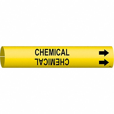 Pipe Marker Chemical 2 in H 2 in W