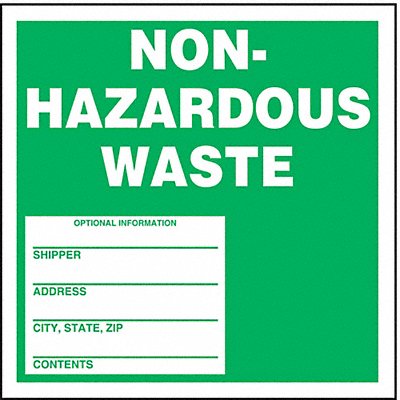 DOT Handling Label Waste 6 Label W PK25