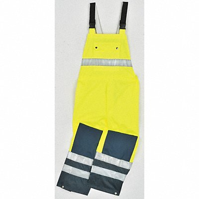 Rain Bib Overall Class E Ylw/Grn 4XL