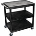 Utility Cart 300 lb Cap. PE 3 Shelves