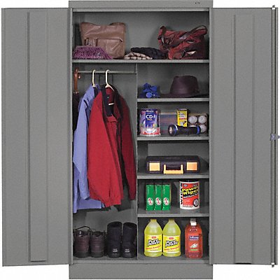 Storage Cabinet 72 x36 x24 MdGry 5Shlv