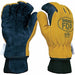 F0738 Firefighters Gloves L Pigskin Lthr PR