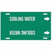 Pipe Marker Cooling Water 10in H 24in W