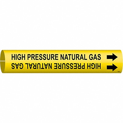 Pipe Marker High Pressure Natural Gas