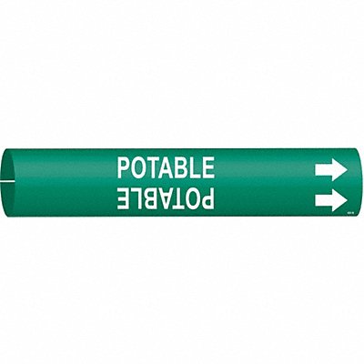 Pipe Marker Potable 7/8 in H 7/8 in W