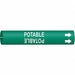 Pipe Marker Potable 7/8 in H 7/8 in W
