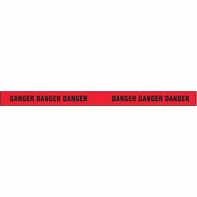 Barricade Tape Black/Red 500 ft x 3 In