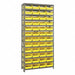 E1508 Bin Shlvng 12inx75inx36in Yellow