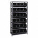 E1503 Bin Shlvng 18inx75inx36in Black