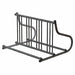 Bike Rack 2-Sided 8-Bike 48 in Silver