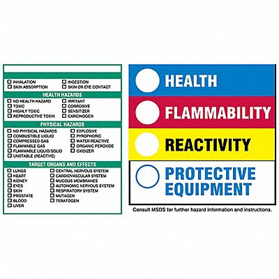 HMIG Label 6 in H 6 in W PK100