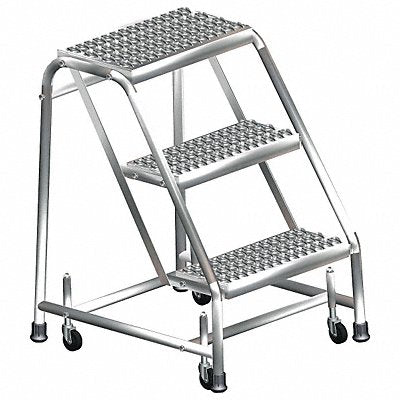 Rolling Ladder T304 Steel 28-1/2 in.H