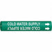 Pipe Marker Cold Watr Supply 2 13/16in H