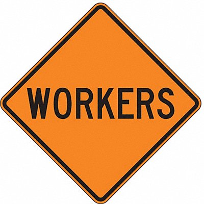 Workers Traffic Sign 30 x 30 