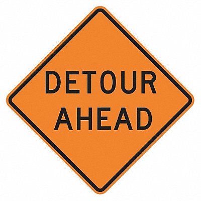 Detour Ahead Traffic Sign 30 x 30 