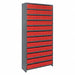 E6888 Enclosed Bin Shlvng 18x75x36in Red