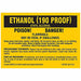 Chemical Label 5 in W Polyester PK25