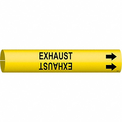 Pipe Marker Exhaust 13/16 in H 4/5 in W