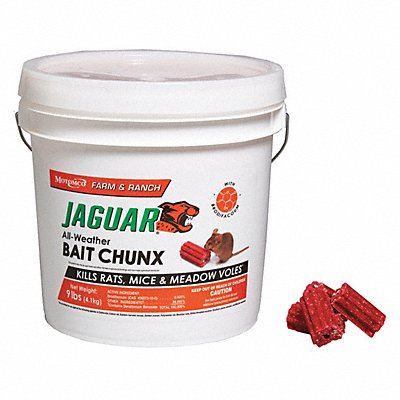 Rodenticide Red Chunks 9 lb Pail