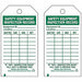 Saf Eapt Inspection Rcd Tag Grn/Wht PK10